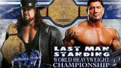 Undertaker vs Batista Last man standing match .